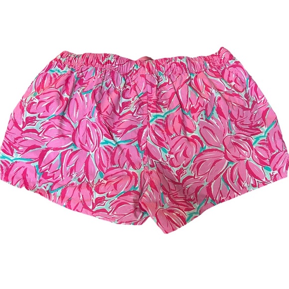 Lauren James floral draw string women’s shorts size M - Picture 4 of 6